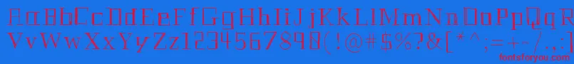 Historianpencil Font – Red Fonts on Blue Background