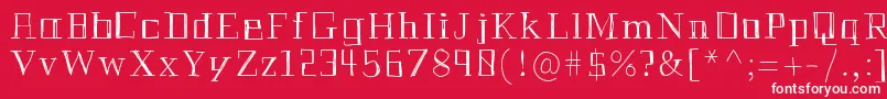 Historianpencil Font – White Fonts on Red Background