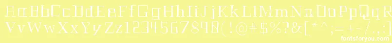 Historianpencil Font – White Fonts on Yellow Background