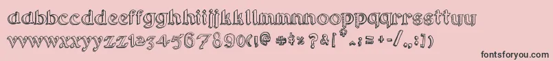 RotundaGeo Font – Black Fonts on Pink Background