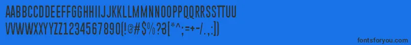 Piparivahtiperhonen Font – Black Fonts on Blue Background