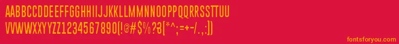 Piparivahtiperhonenフォントについての詳細 フォントPiparivahtiperhonen – 赤い背景にオレンジの文字