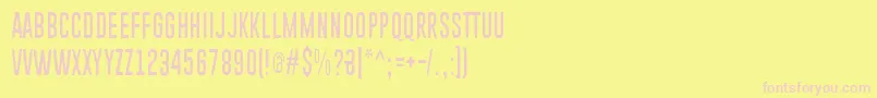 Piparivahtiperhonen Font – Pink Fonts on Yellow Background