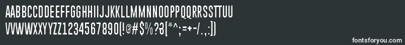 Czcionka Piparivahtiperhonen – białe czcionki