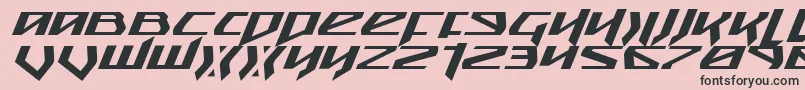 Snubfighterei Font – Black Fonts on Pink Background