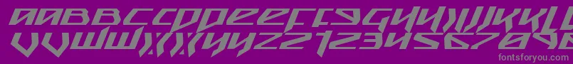 Snubfighterei Font – Gray Fonts on Purple Background
