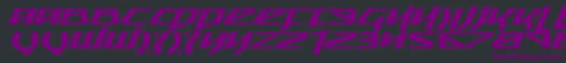 Snubfighterei Font – Purple Fonts on Black Background
