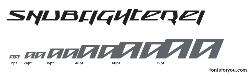 Размеры шрифта Snubfighterei