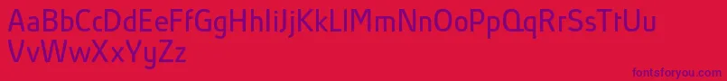 AbsolutProBookReduced Font – Purple Fonts on Red Background