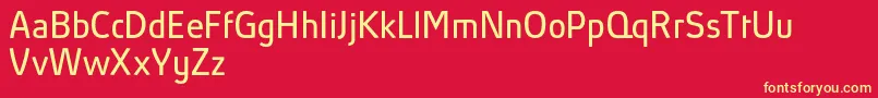 AbsolutProBookReduced Font – Yellow Fonts on Red Background