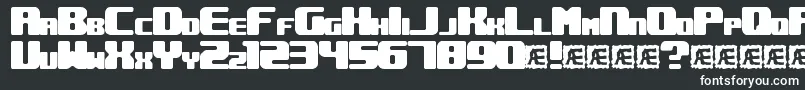 UnderwhelmedBrk Font – White Fonts on Black Background