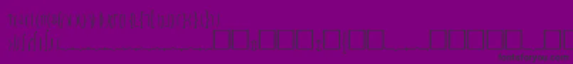 FencesPlain Font – Black Fonts on Purple Background