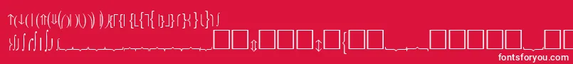 FencesPlain Font – White Fonts on Red Background