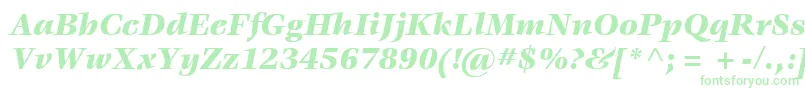 Fonte ItcVeljovicLtBlackItalic – fontes verdes