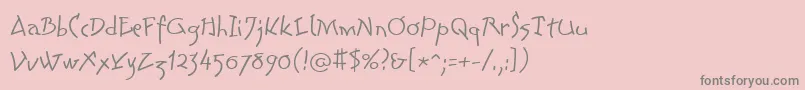 LinotypeColibriLight-Schriftart – Graue Schriften auf rosa Hintergrund
