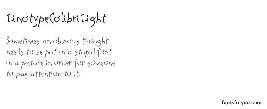 LinotypeColibriLight-fontti