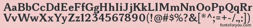 BonoborgBold Font – Black Fonts on Pink Background