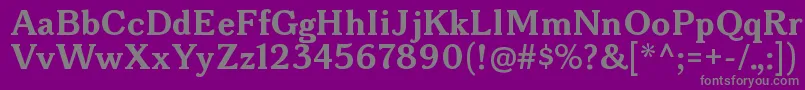 BonoborgBold Font – Gray Fonts on Purple Background