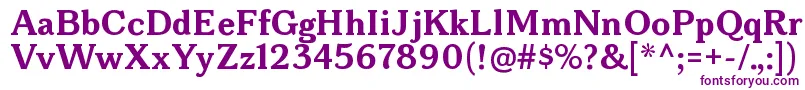 BonoborgBold Font – Purple Fonts on White Background