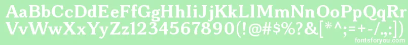 BonoborgBold Font – White Fonts on Green Background