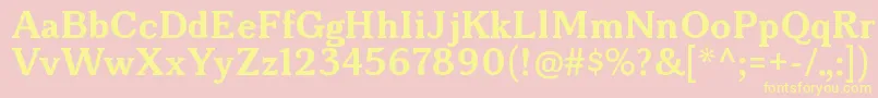 More about BonoborgBold Font BonoborgBold Font – Yellow Fonts on Pink Background