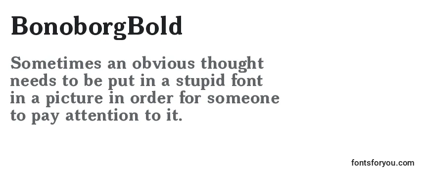 Schriftart BonoborgBold