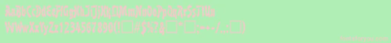 BoutiqueRegular Font – Pink Fonts on Green Background