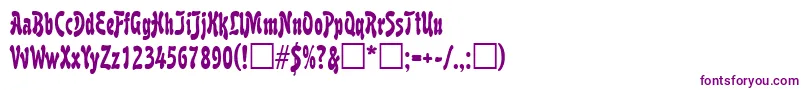 BoutiqueRegular Font – Purple Fonts on White Background