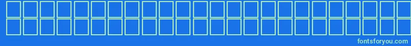 Jaridah Font – Green Fonts on Blue Background