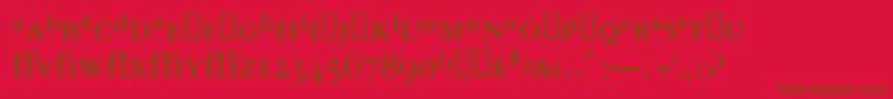 Garrymondrianexpt4Booksh Font – Brown Fonts on Red Background