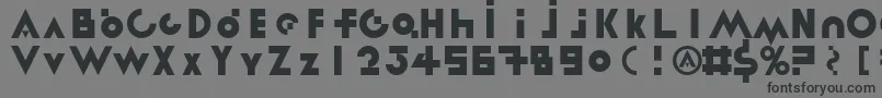LinotypereneedisplayTypesフォントについての詳細 フォントLinotypereneedisplayTypes – 黒い文字の灰色の背景