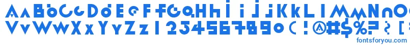 Więcej informacji o czcionce LinotypereneedisplayTypes Czcionka LinotypereneedisplayTypes – niebieskie czcionki na białym tle
