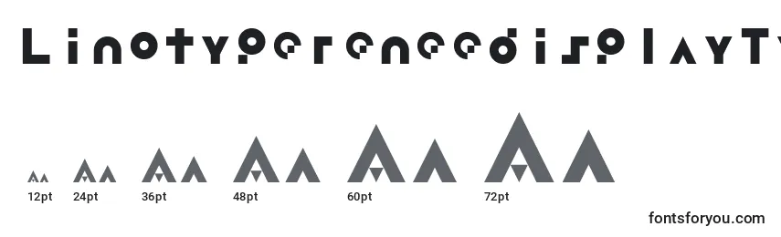 Размеры шрифта LinotypereneedisplayTypes