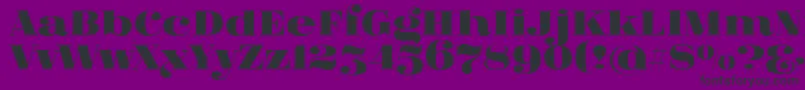 FatFlamingo5 Font – Black Fonts on Purple Background