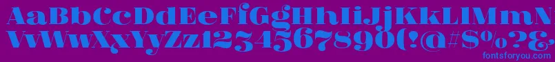 Подробнее о шрифте FatFlamingo5 Шрифт FatFlamingo5 – синие шрифты на фиолетовом фоне
