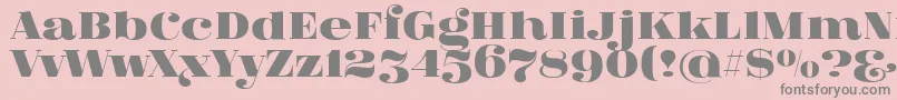 More about FatFlamingo5 Font FatFlamingo5 Font – Gray Fonts on Pink Background