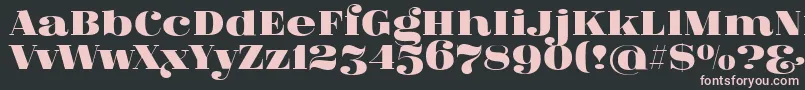 FatFlamingo5 Font – Pink Fonts on Black Background