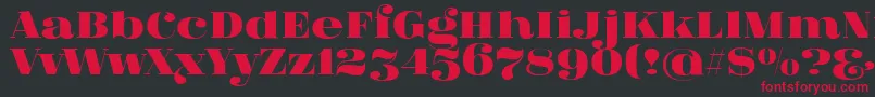 FatFlamingo5 Font – Red Fonts on Black Background