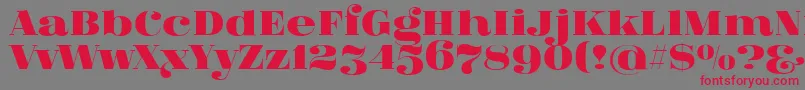 Шрифт FatFlamingo5 – красные шрифты на сером фоне