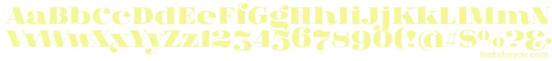 FatFlamingo5-fontti – keltaiset fontit