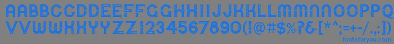 UrbanCircusDeco Font – Blue Fonts on Gray Background