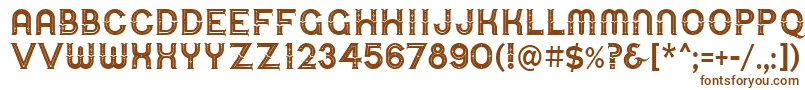 UrbanCircusDeco Font – Brown Fonts on White Background