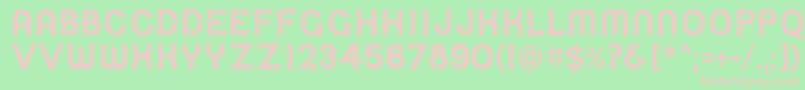 UrbanCircusDeco Font – Pink Fonts on Green Background