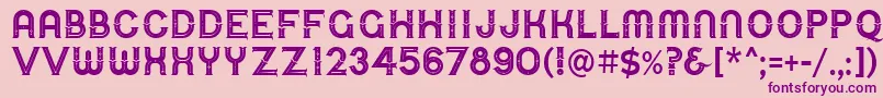 UrbanCircusDeco Font – Purple Fonts on Pink Background