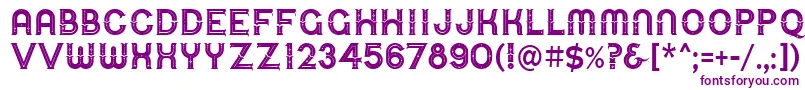 UrbanCircusDeco Font – Purple Fonts on White Background