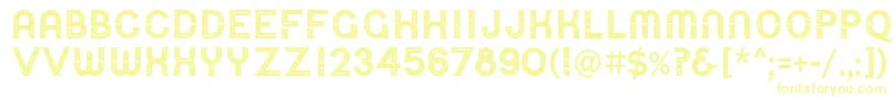 UrbanCircusDeco Font – Yellow Fonts on White Background