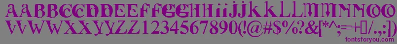 Fusirg Font – Purple Fonts on Gray Background