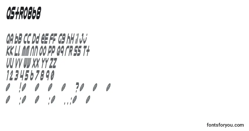 Шрифт Astro868 – алфавит, цифры, специальные символы