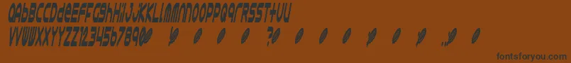 Astro868 Font – Black Fonts on Brown Background