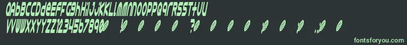 Astro868 Font – Green Fonts on Black Background